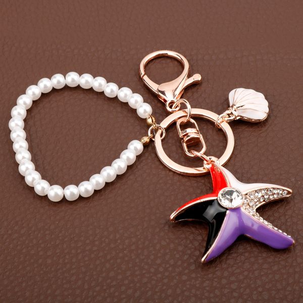MQCHUN Trendy Jewelry New Sea World Starfish Pearl Shell Key Chain Cartoon Key Ring Crystal Pendant Keychain Girl Women Gift
MQCHUN Trendy Jewelry New Sea World Starfish Pearl Shell Key Chain Cartoon Key Ring Crystal Pendant Keychain Girl Women Gift