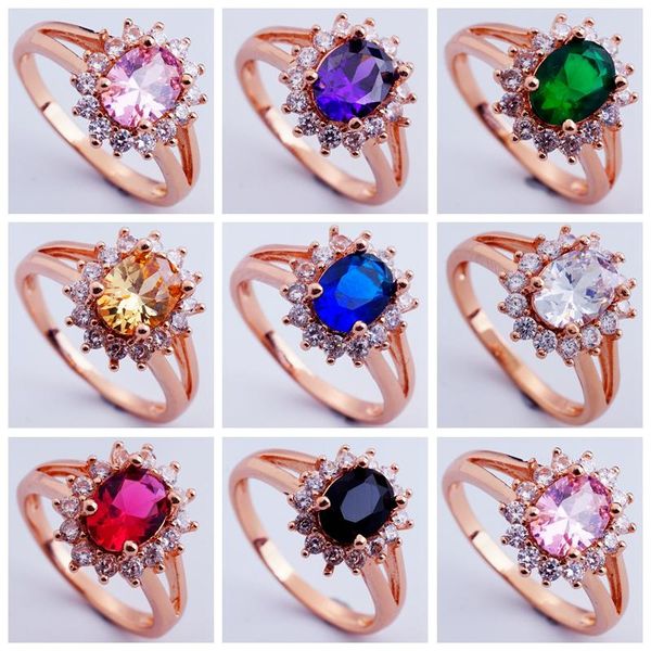cluster rings russia women princess noble wedding mom gift rose gold color multicolor zircon ring birthday for, Golden;silver
cluster rings russia women princess noble wedding mom gift rose gold color multicolor zircon ring birthday for, Golden;silver