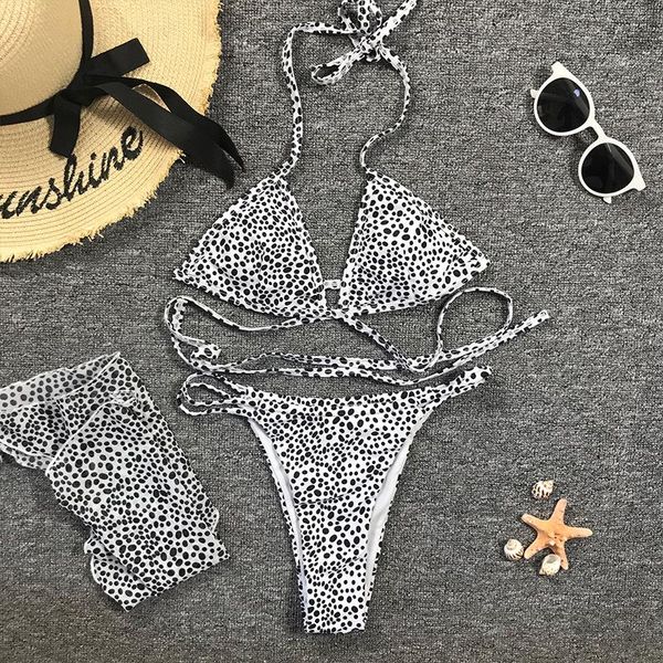 women's swimwear dot print bikini with skirt bandage bikinis 2021 beachwear 3 piece sets swimsuit mesh bathing suit black, White;black
women's swimwear dot print bikini with skirt bandage bikinis 2021 beachwear 3 piece sets swimsuit mesh bathing suit black, White;black