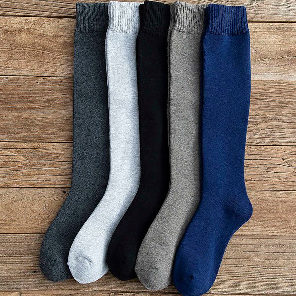 winter men's high-grade thick warm solid color wool material fashion casual calf long socks 3 pair 210727, Black
winter men's high-grade thick warm solid color wool material fashion casual calf long socks 3 pair 210727, Black
