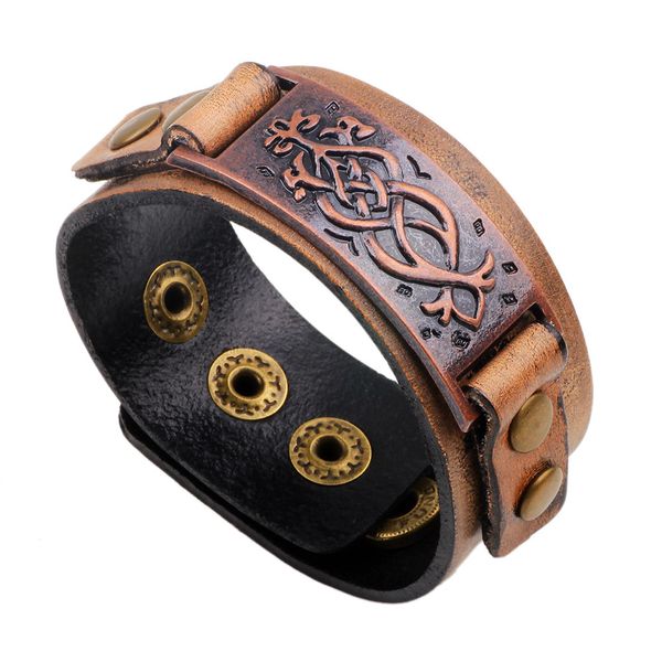 new bracelet personalized bracelet red ancient bronze leather accessories, Golden;silver
new bracelet personalized bracelet red ancient bronze leather accessories, Golden;silver