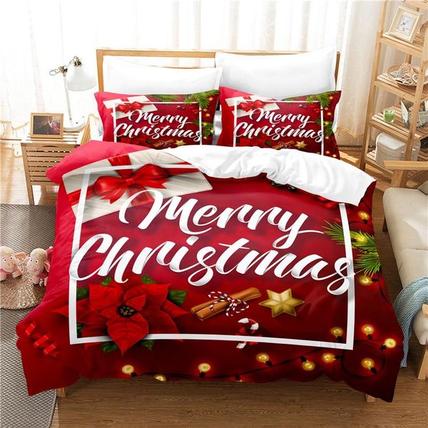bedding sets red christmas present duvet cover set 3d digital printing bed linen fashion design comforter 
bedding sets red christmas present duvet cover set 3d digital printing bed linen fashion design comforter