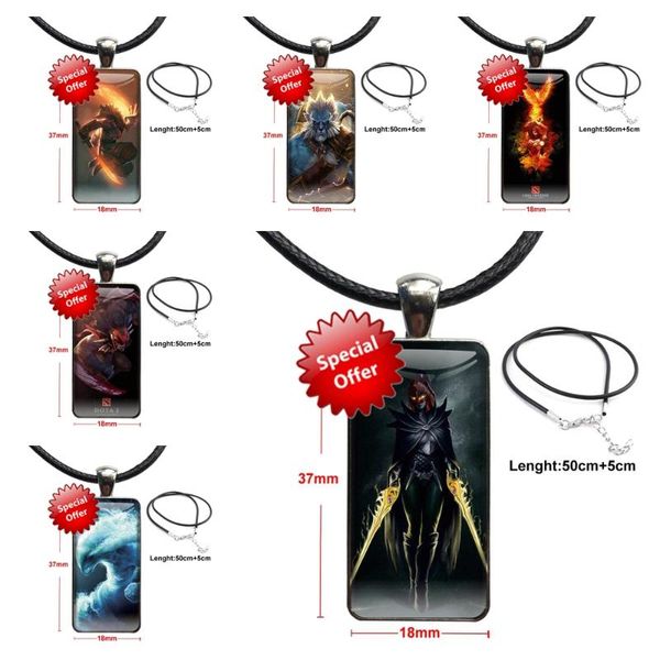 pendant necklaces for women choker dota 2 heros kids steel color glass cabochon with rectangle shaped necklace, Silver 
pendant necklaces for women choker dota 2 heros kids steel color glass cabochon with rectangle shaped necklace, Silver
