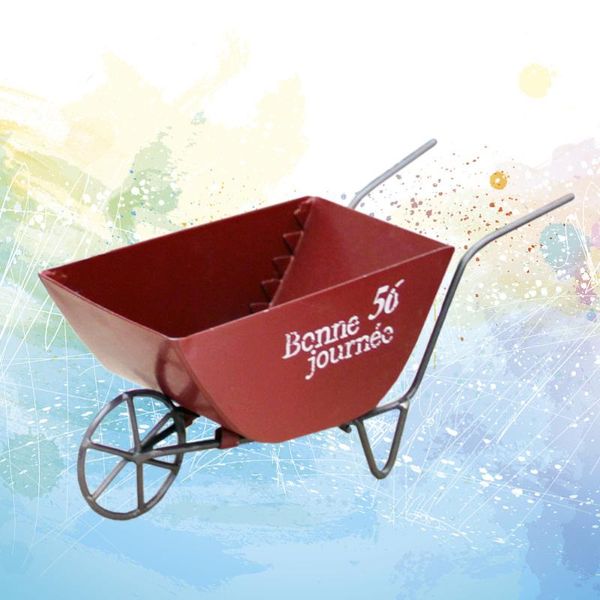 mini wheelbarrow flower box durable shape design potted plants vintage decorative vase (random color) gift wrap
mini wheelbarrow flower box durable shape design potted plants vintage decorative vase (random color) gift wrap