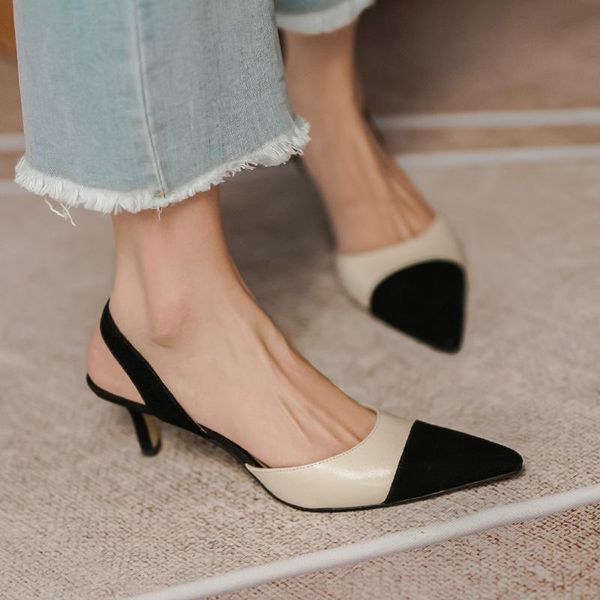 party dancing shoes woman back strap genuine leather women sandals 2021 summer poined toe high heels pumps, Black
party dancing shoes woman back strap genuine leather women sandals 2021 summer poined toe high heels pumps, Black