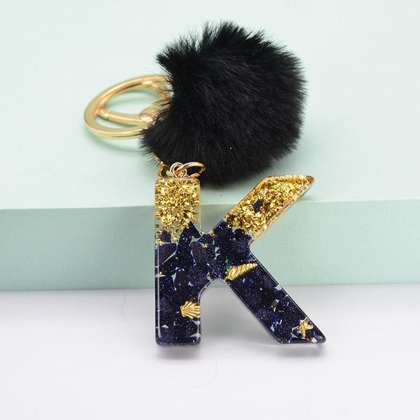 keychains creative black pompom alphabet keychain glitter resin english letter keyring with puffer ball handbag charms bag pendant, Silver
keychains creative black pompom alphabet keychain glitter resin english letter keyring with puffer ball handbag charms bag pendant, Silver