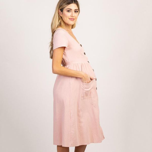 maternity dresses 3xl size button pocket pregnant women office casual clothes female plus dress, White
maternity dresses 3xl size button pocket pregnant women office casual clothes female plus dress, White