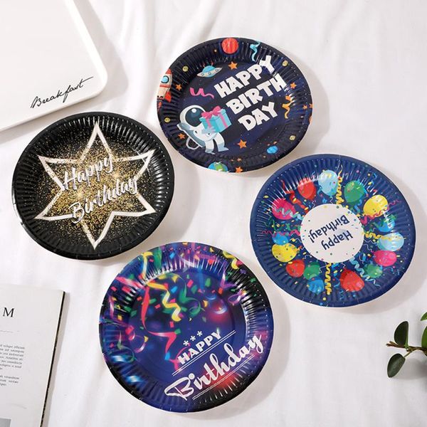 disposable dinnerware 10pcs colorful tableware happy birthday paper plate for wedding party supplies baby shower cake tray
disposable dinnerware 10pcs colorful tableware happy birthday paper plate for wedding party supplies baby shower cake tray