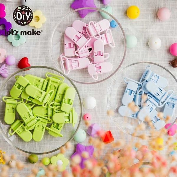 let's make 50pc born baby pacifier chain clip plastic selectable teething bead suspender round beads 211106
let's make 50pc born baby pacifier chain clip plastic selectable teething bead suspender round beads 211106