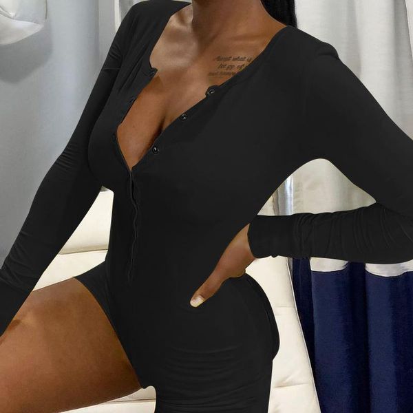 women's jumpsuits & rompers 2021 spring v-neck open button long-sleeved embroidery conjoined shorts buttocks homewear women clothes, Black;white
women's jumpsuits & rompers 2021 spring v-neck open button long-sleeved embroidery conjoined shorts buttocks homewear women clothes, Black;white