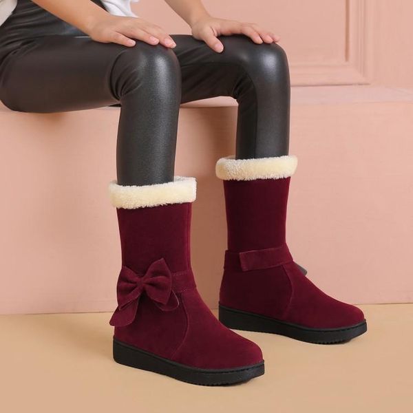 boots high heel plush women's in autumn and winter 2021, inner raised slope short tube boots, thick bottom warm net red, Black
boots high heel plush women's in autumn and winter 2021, inner raised slope short tube boots, thick bottom warm net red, Black