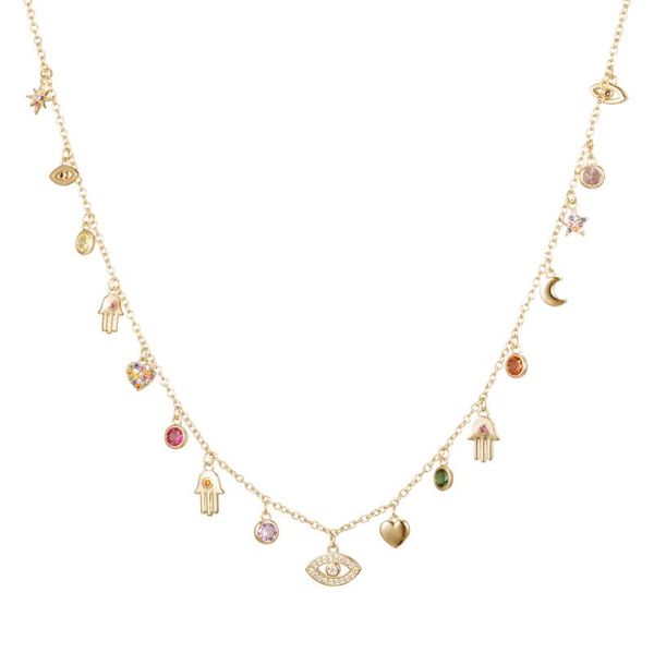 fatima hand heart star evil eye necklace for women gold silvery hqd choker necklaces trendy rhinestone jewelry 2021 chokers, Golden;silver
fatima hand heart star evil eye necklace for women gold silvery hqd choker necklaces trendy rhinestone jewelry 2021 chokers, Golden;silver