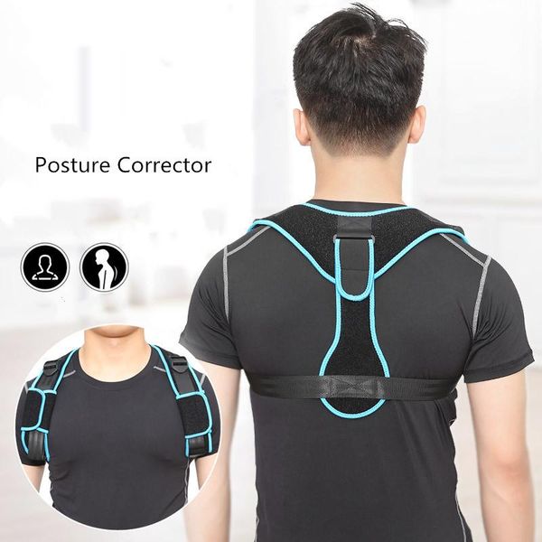 posture corrector clavicle spine back shoulder support adjustable brace correction band pain relief, Black;blue
posture corrector clavicle spine back shoulder support adjustable brace correction band pain relief, Black;blue