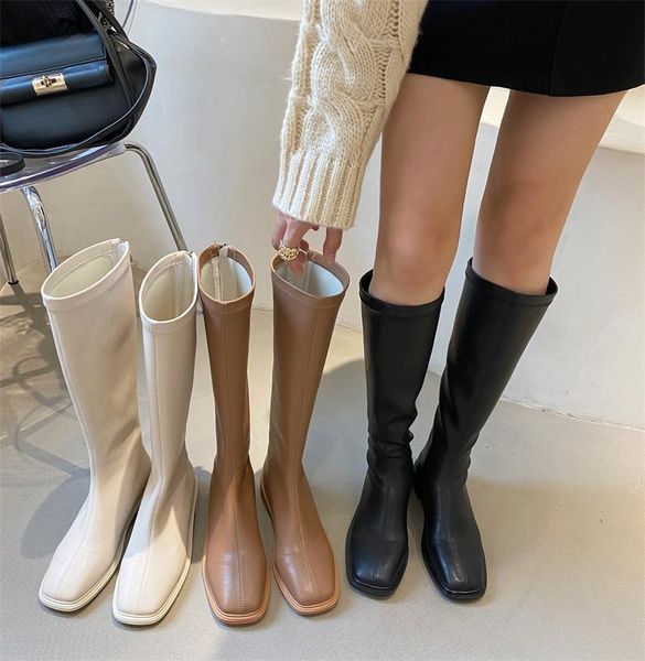 boots women's leather shoes clogs platform zipper luxury designer boots-women thigh high heels low rubber ladies, Black
boots women's leather shoes clogs platform zipper luxury designer boots-women thigh high heels low rubber ladies, Black