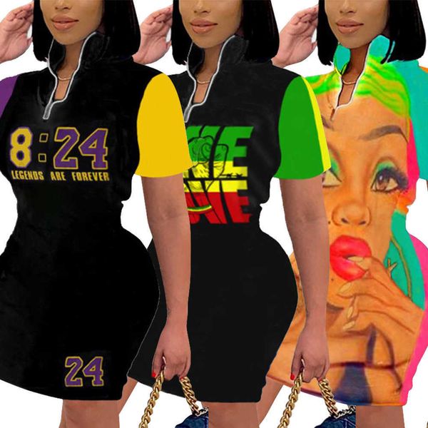 lapel cy9157 loose sportswear casual short sleeve a-line buttocks drs for women, Black
lapel cy9157 loose sportswear casual short sleeve a-line buttocks drs for women, Black
