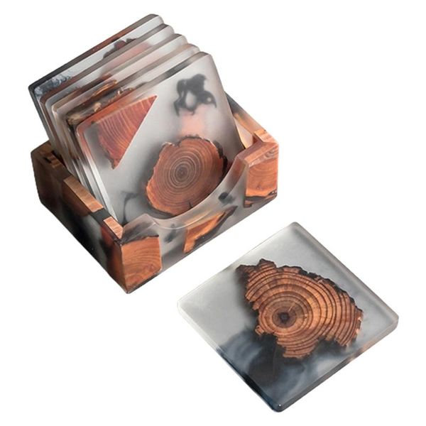 mats & pads 581c japanese style pine wood resin coasters with holder rack unique heat-resistant placemats drinks mat waterproof non-slip tea
mats & pads 581c japanese style pine wood resin coasters with holder rack unique heat-resistant placemats drinks mat waterproof non-slip tea