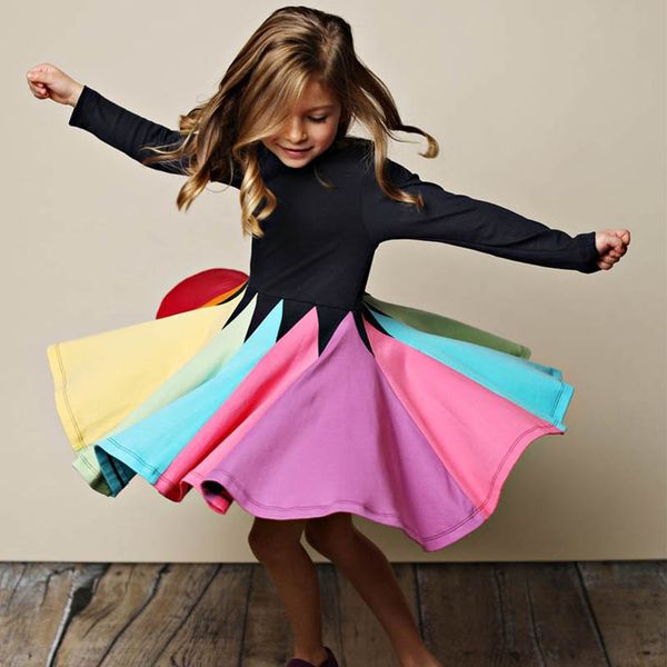 girl's dresses girls dress kids clothes children wear spring autumn long-sleeved round-necked rainbow princess baby clothing b6651, Red;yellow
girl's dresses girls dress kids clothes children wear spring autumn long-sleeved round-necked rainbow princess baby clothing b6651, Red;yellow