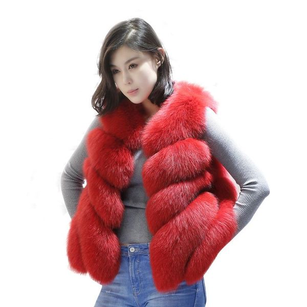 women's fur & faux winter genuine vest full pelt gilet warm luxury natural waistcoat, Black
women's fur & faux winter genuine vest full pelt gilet warm luxury natural waistcoat, Black