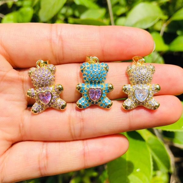 charms 5pcs exquisite animal bear heart charm for jewelry making bling cz pave pendant women bracelet necklace girl bangle earring bulk, Bronze;silver
charms 5pcs exquisite animal bear heart charm for jewelry making bling cz pave pendant women bracelet necklace girl bangle earring bulk, Bronze;silver