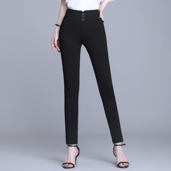 women's pants & capris vintage buttons black trousers women high waist office ladies pencil work wear spring autumn long 3xl 4xl, Black;white
women's pants & capris vintage buttons black trousers women high waist office ladies pencil work wear spring autumn long 3xl 4xl, Black;white