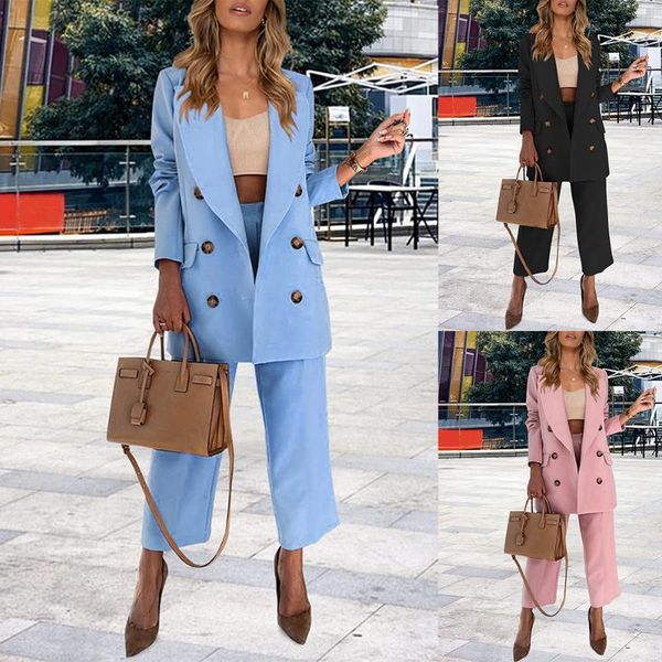 women's two piece pants blue slim fit women suits double breasted jacket with work wear ladies business blazer custom made bride dress, White
women's two piece pants blue slim fit women suits double breasted jacket with work wear ladies business blazer custom made bride dress, White