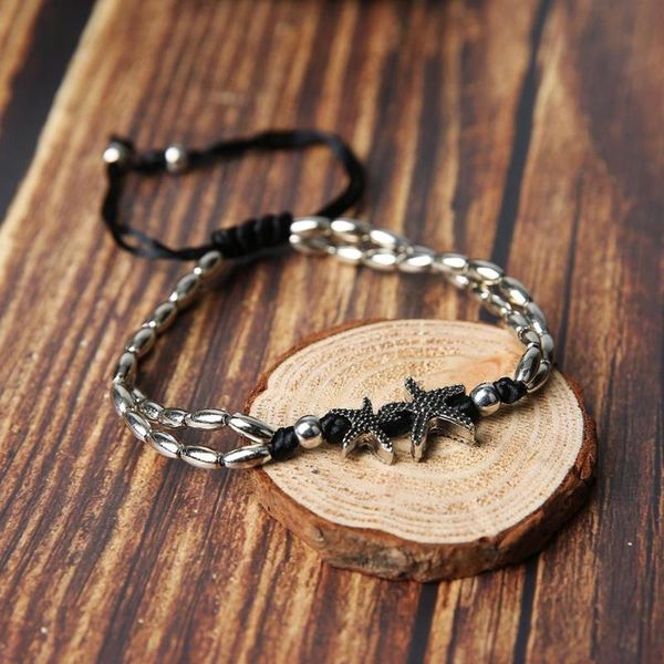 charm bracelets handmade double layer beads bracelet starfish/om aum symbol yoga bangle women jewelry, Golden;silver
charm bracelets handmade double layer beads bracelet starfish/om aum symbol yoga bangle women jewelry, Golden;silver