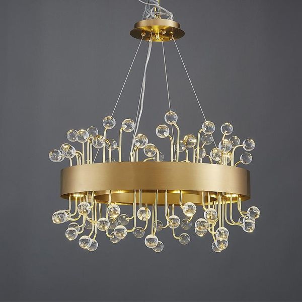 chandeliers zuuuvny led modern stainless steel ring crystal ball round golden ceiling hanging chandelier art lamp fixture living room foyer
chandeliers zuuuvny led modern stainless steel ring crystal ball round golden ceiling hanging chandelier art lamp fixture living room foyer