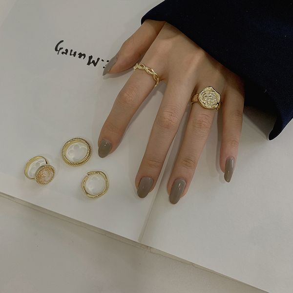 five piece set ~ overlapping female fashion personality light luxury niche exquisite index finger advanced sense ring set, Silver
five piece set ~ overlapping female fashion personality light luxury niche exquisite index finger advanced sense ring set, Silver