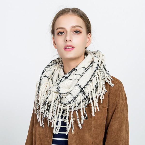 scarves 2021 winter women plaid ring snood scarf cashmere circle collar ladies tassel cable infinity warmer neck loop shawl, Blue;gray
scarves 2021 winter women plaid ring snood scarf cashmere circle collar ladies tassel cable infinity warmer neck loop shawl, Blue;gray
