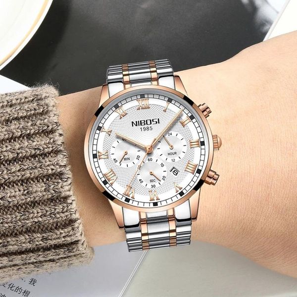 wristwatches brand nibosi men watches fashion sport full steel watch mens luxury date waterproof quartz chronograph relogio masculino, Slivery;brown
wristwatches brand nibosi men watches fashion sport full steel watch mens luxury date waterproof quartz chronograph relogio masculino, Slivery;brown