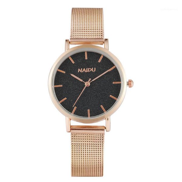 women quartz watch rose gold mesh watchband simple black/white/pink dial lady casual gift for girl daughter wristwatches, Slivery;brown
women quartz watch rose gold mesh watchband simple black/white/pink dial lady casual gift for girl daughter wristwatches, Slivery;brown