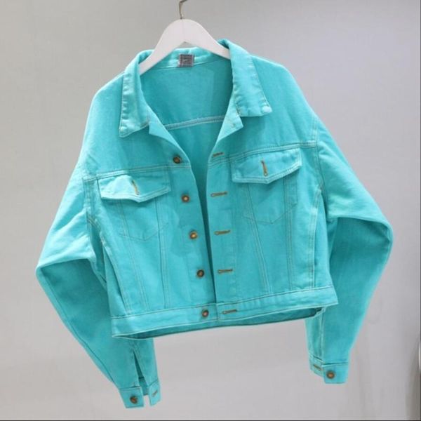 women's jackets candy color short jeans coat spring and autumn korean loose denim high waist bat sleeve student jacket, Black;brown
women's jackets candy color short jeans coat spring and autumn korean loose denim high waist bat sleeve student jacket, Black;brown