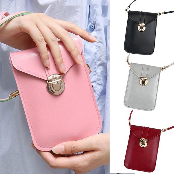 wallets 2021 fashion women's wallet touches screen pu leather change bag women crossbody mobile phone pouch carteira feminina, Red;black
wallets 2021 fashion women's wallet touches screen pu leather change bag women crossbody mobile phone pouch carteira feminina, Red;black