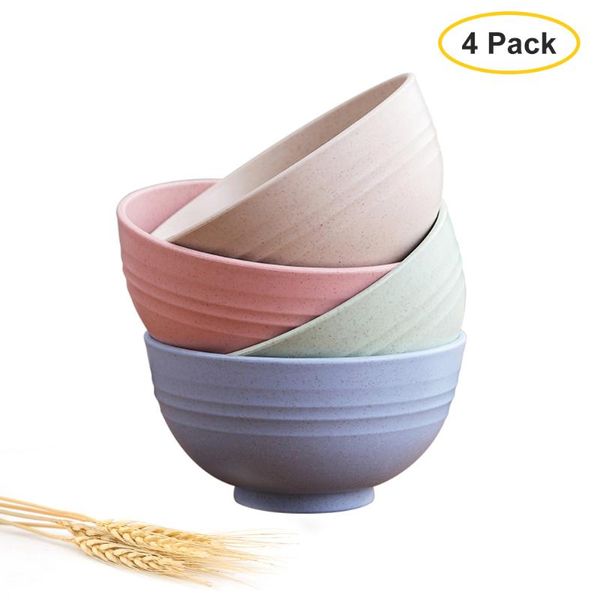 4pcs cereal bowls unbreakable wheat straw fiber lightweight bowl sets microwave safe for rice soup tableware
4pcs cereal bowls unbreakable wheat straw fiber lightweight bowl sets microwave safe for rice soup tableware