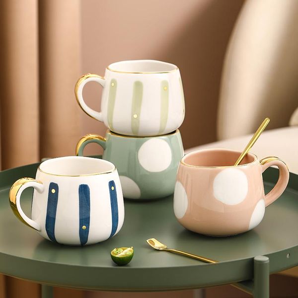 mugs 2021 ceramic coffee mug creative design strips dots water milk juice cup 380ml pink green blue colour nordic style ins
mugs 2021 ceramic coffee mug creative design strips dots water milk juice cup 380ml pink green blue colour nordic style ins