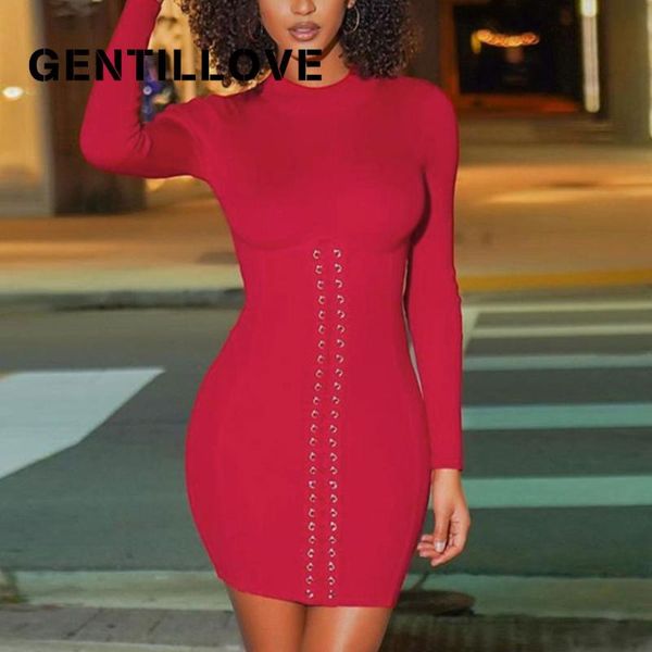 casual dresses gentillove turtleneck knitted bodycon dress elegant sweater women autumn winter bandage mini party club, Black;gray
casual dresses gentillove turtleneck knitted bodycon dress elegant sweater women autumn winter bandage mini party club, Black;gray