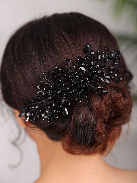 vintage wedding headdress black headpieces rhinestone hair accessories fashion handmade hair band bridal tiara party for women, Silver
vintage wedding headdress black headpieces rhinestone hair accessories fashion handmade hair band bridal tiara party for women, Silver