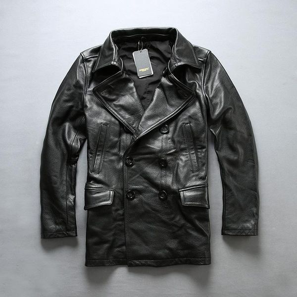 men's leather & faux factory 2021 avfly men business casual genuine leatehr jacket fashion double breasted black long style winter coat
men's leather & faux factory 2021 avfly men business casual genuine leatehr jacket fashion double breasted black long style winter coat