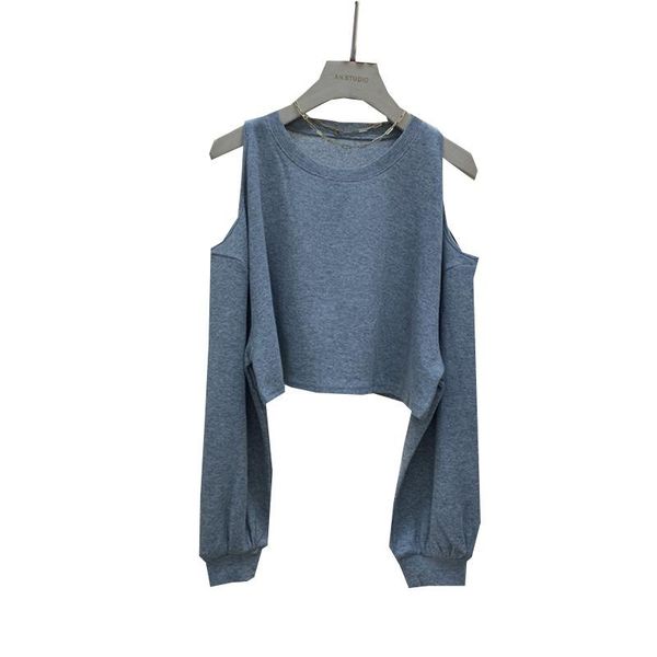 women's t-shirt off the shoulder female tshirt long sleeve tees fashion casual t shirt women clothing 74, White
women's t-shirt off the shoulder female tshirt long sleeve tees fashion casual t shirt women clothing 74, White