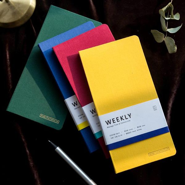 weekly planner agenda solid color a6 journal travel notebook organizer schedule meeting office school supplies stationery gift notepads, Purple;pink
weekly planner agenda solid color a6 journal travel notebook organizer schedule meeting office school supplies stationery gift notepads, Purple;pink