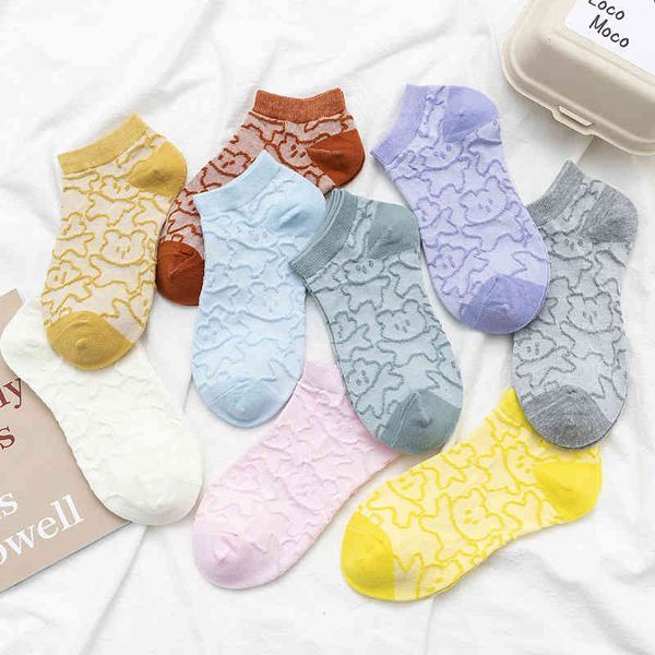 women's 9-color pleated sock anklet, three-dimensional kawaii bear design solid purl knitted fabric, reverse fabric, Black;white
women's 9-color pleated sock anklet, three-dimensional kawaii bear design solid purl knitted fabric, reverse fabric, Black;white