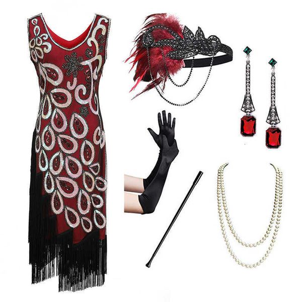 luxury evening party dresses 1920s sequin peacock tassel banquet toast party + accsori, Black
luxury evening party dresses 1920s sequin peacock tassel banquet toast party + accsori, Black