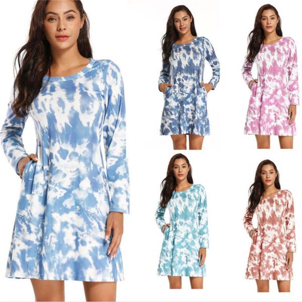 tie-dye dress for women, autumn long-sleeved round neck pocket decoration, female loose casual dress, home wear dresses, Black;gray
tie-dye dress for women, autumn long-sleeved round neck pocket decoration, female loose casual dress, home wear dresses, Black;gray
