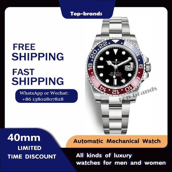 wristwatches oyster perpetual gmt-master ii 2021 model men's automatic mechanical watch time display ceramic ring luminous luxury, Slivery;brown
wristwatches oyster perpetual gmt-master ii 2021 model men's automatic mechanical watch time display ceramic ring luminous luxury, Slivery;brown