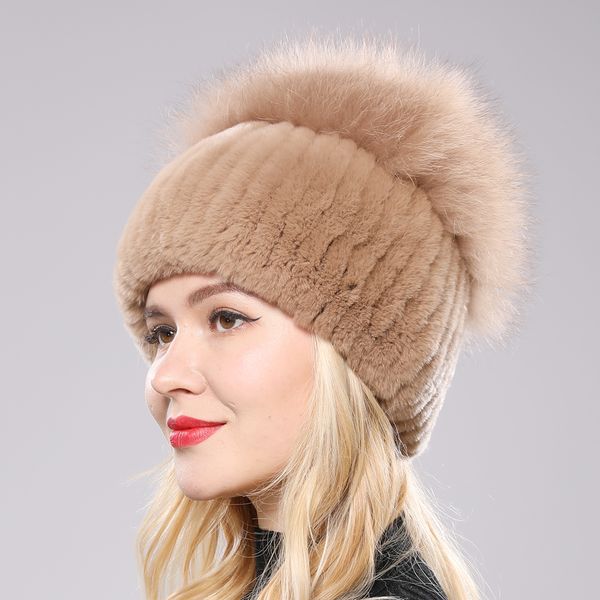 winter genuine fox beanies hat girls natural rex rabbit skullies cap knitted real fur hats, Silver
winter genuine fox beanies hat girls natural rex rabbit skullies cap knitted real fur hats, Silver