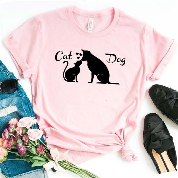 love friendship between dog cat women t shirt cotton casual funny for lady yong tee 6 color drop ship, White
love friendship between dog cat women t shirt cotton casual funny for lady yong tee 6 color drop ship, White