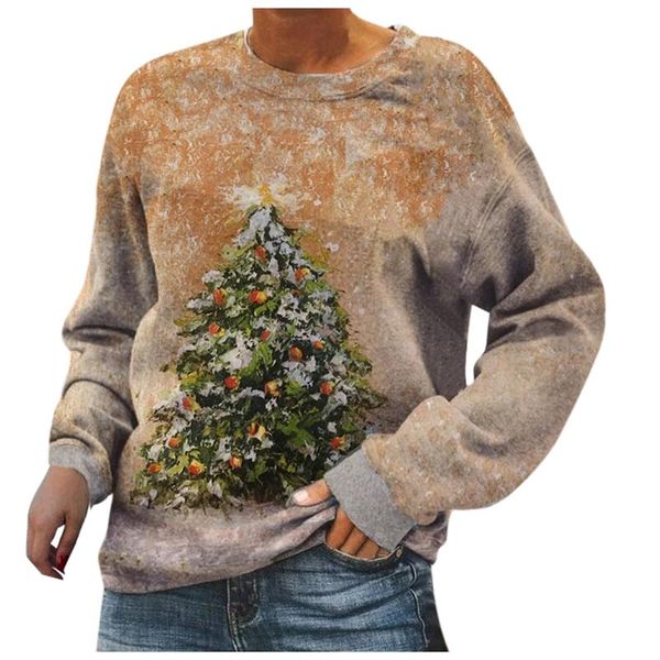 women's hoodies & sweatshirts winter womens christmas tree print sweatshirt women aesthetic blouse femme full o-neck pullover polyester, Black
women's hoodies & sweatshirts winter womens christmas tree print sweatshirt women aesthetic blouse femme full o-neck pullover polyester, Black