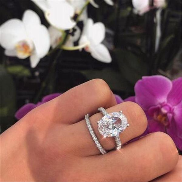 cluster rings 925 sterling silver wedding finger luxury oval cut 3ct diamond for women engagement gemstone jewelry anel, Golden;silver
cluster rings 925 sterling silver wedding finger luxury oval cut 3ct diamond for women engagement gemstone jewelry anel, Golden;silver