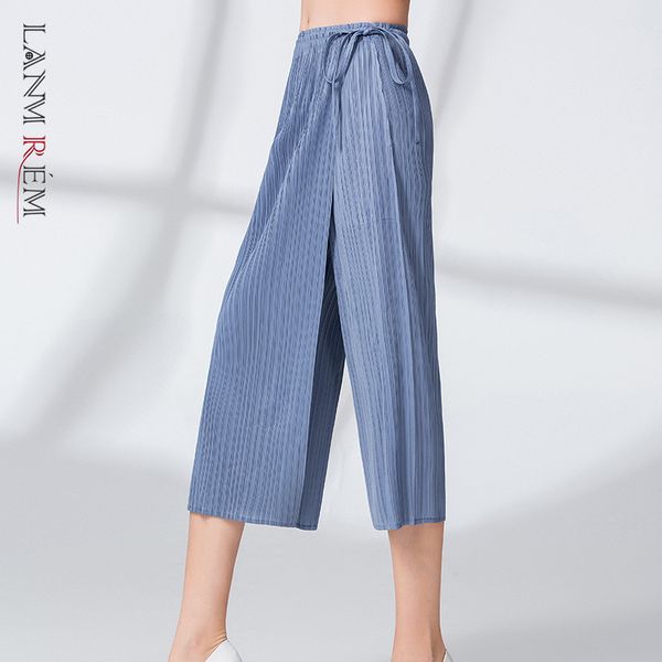 pleated pants women's wide-leg elastic waist straight bandage calf length for male summer yj489 210507, Black;white
pleated pants women's wide-leg elastic waist straight bandage calf length for male summer yj489 210507, Black;white