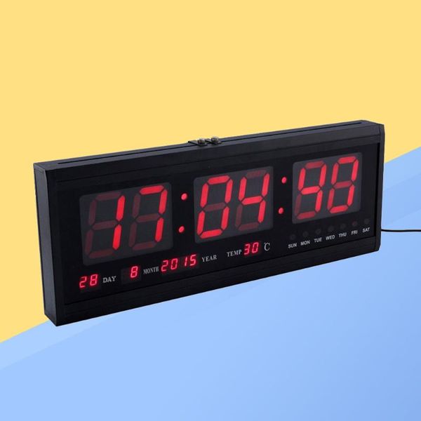 wall clocks 18.9'' large led calendar clock with date indoor temperature for living room office conference bedroom (red word)
wall clocks 18.9'' large led calendar clock with date indoor temperature for living room office conference bedroom (red word)